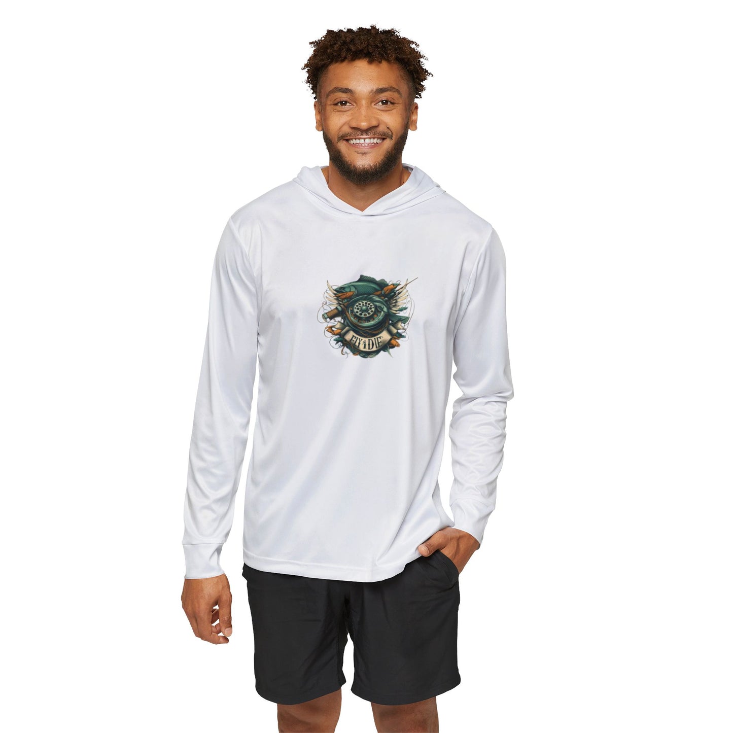 D - Fly or Die Fishing - Veste de sport à capuche pour hommes - Vêtements de sport élégants et fonctionnels avec design fierté