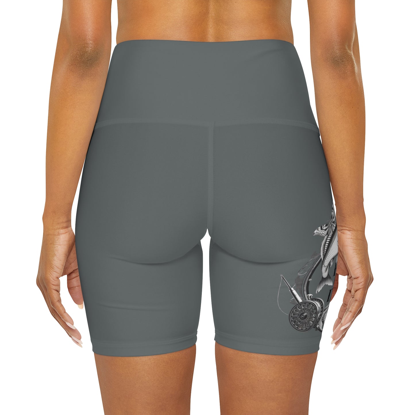 J - Fly or Die Fishing Co - Short de yoga à taille haute