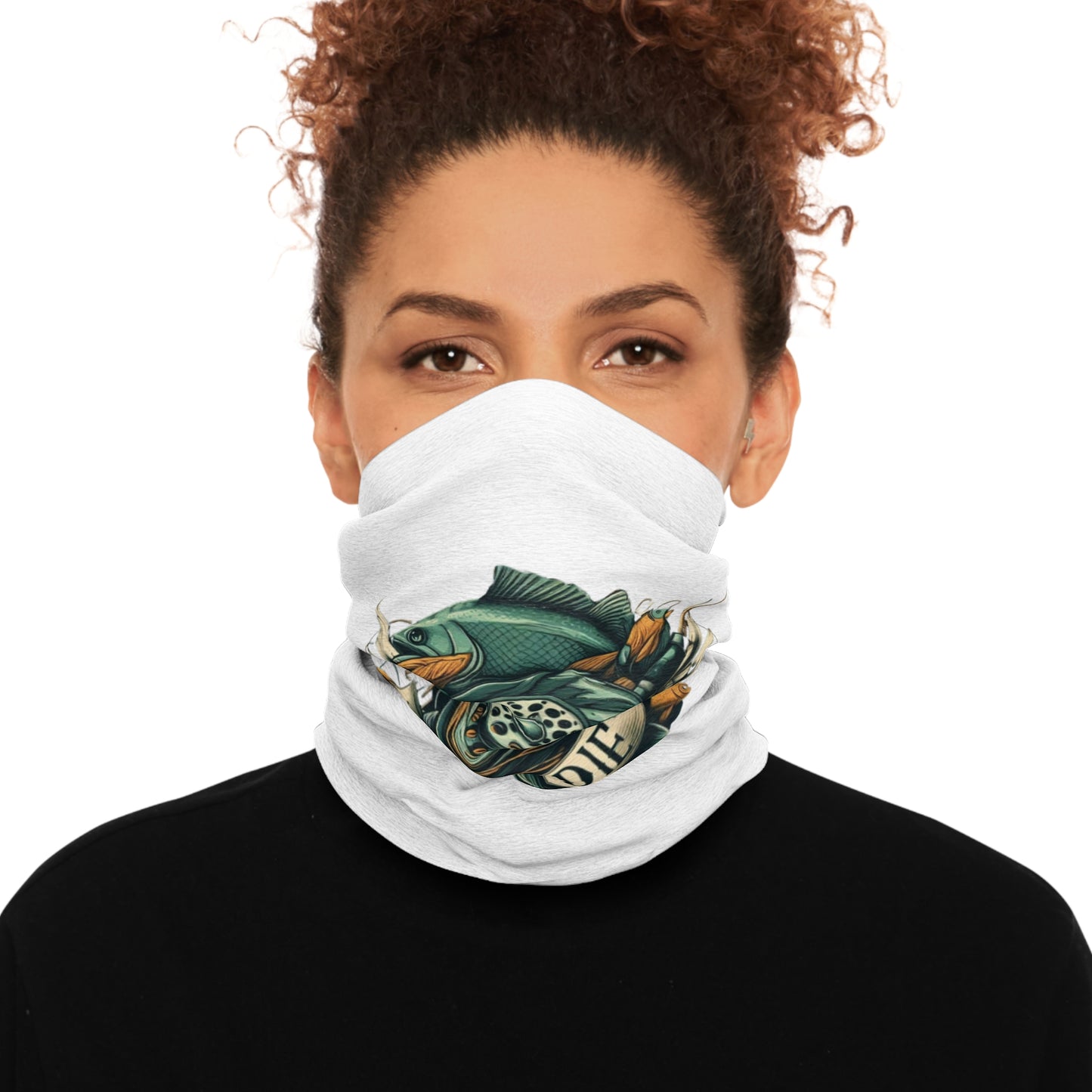 E - Fly or Die Fishing Foulard tubulaire pour passionnés de pêche - Design 'Fly or Die Fising'