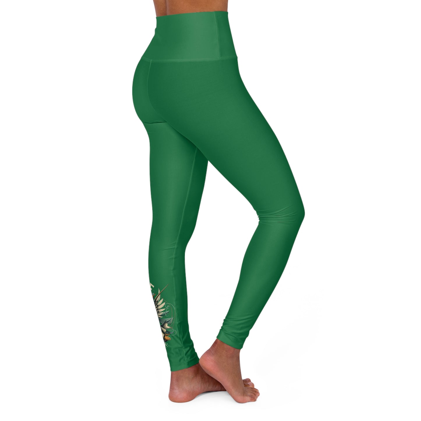 H - Fly or Die Fishing - Leggings de yoga à taille haute (AOP)