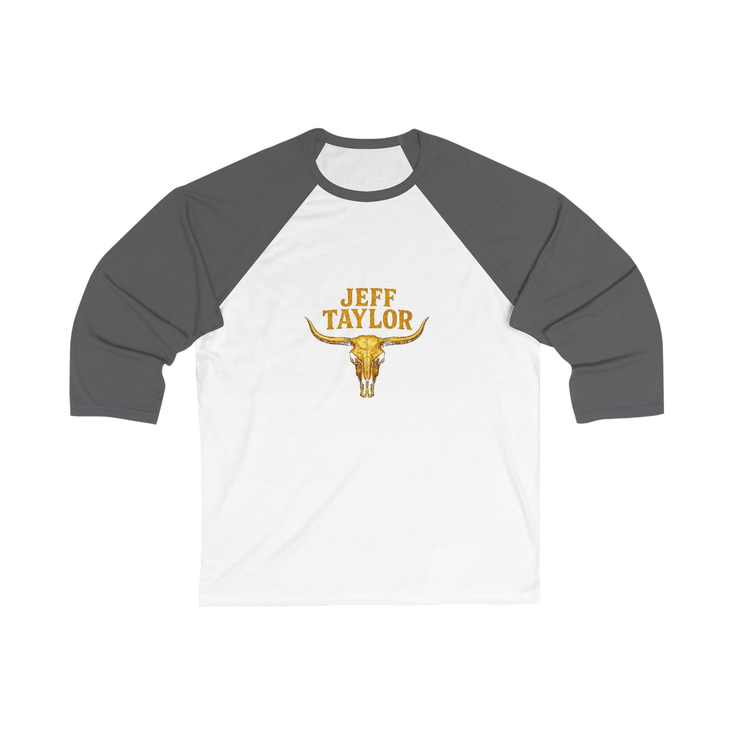 Baseball Tee - "Jeff Taylor" Longhorn Graphic Raglan