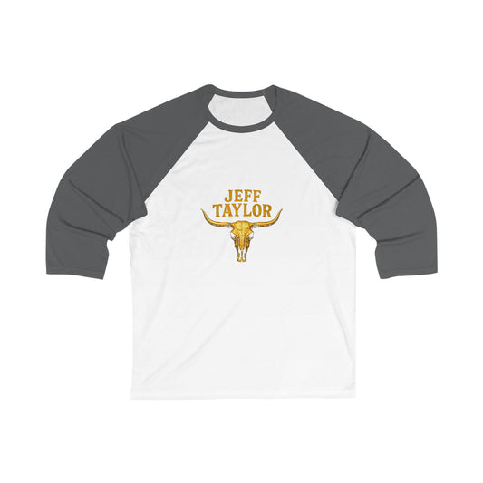Baseball Tee - "Jeff Taylor" Longhorn Graphic Raglan