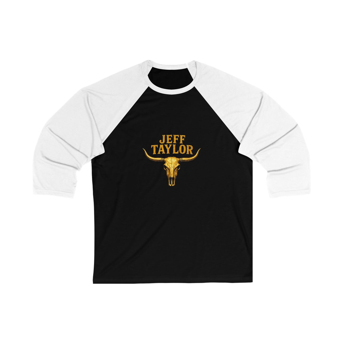 Baseball Tee - "Jeff Taylor" Longhorn Graphic Raglan