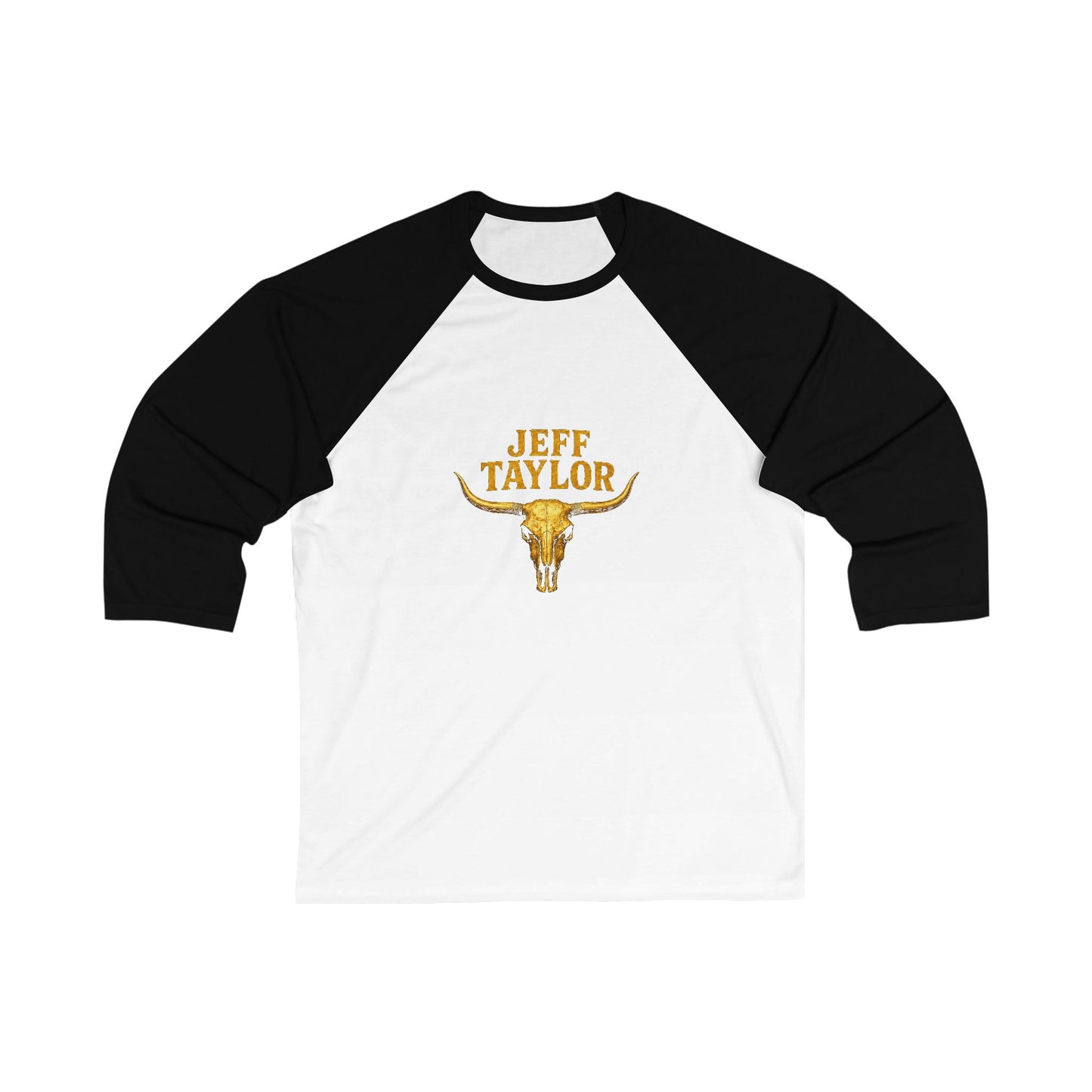 Baseball Tee - "Jeff Taylor" Longhorn Graphic Raglan