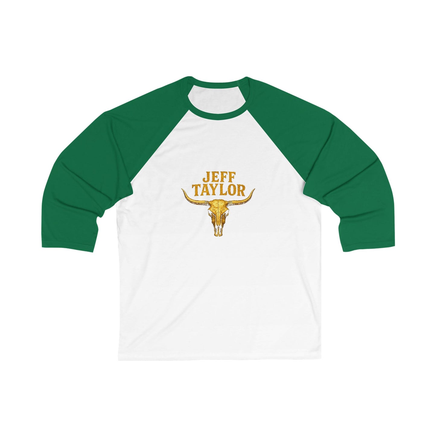 Baseball Tee - "Jeff Taylor" Longhorn Graphic Raglan