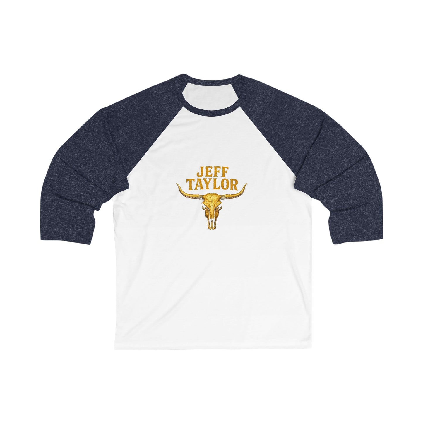 Baseball Tee - "Jeff Taylor" Longhorn Graphic Raglan