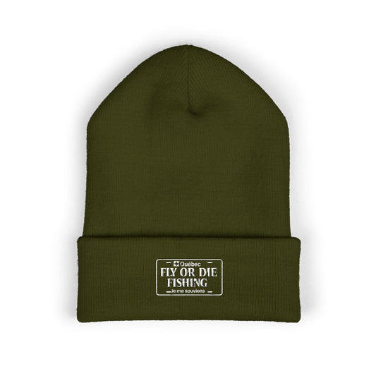D - Fly or Die Fishing - Classic Cuffed Beanie
