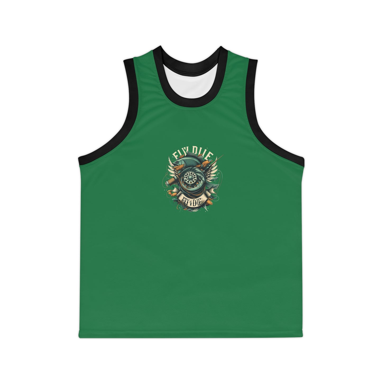 G - Fly or Die Fishing - Unisex Basketball Jersey (AOP)