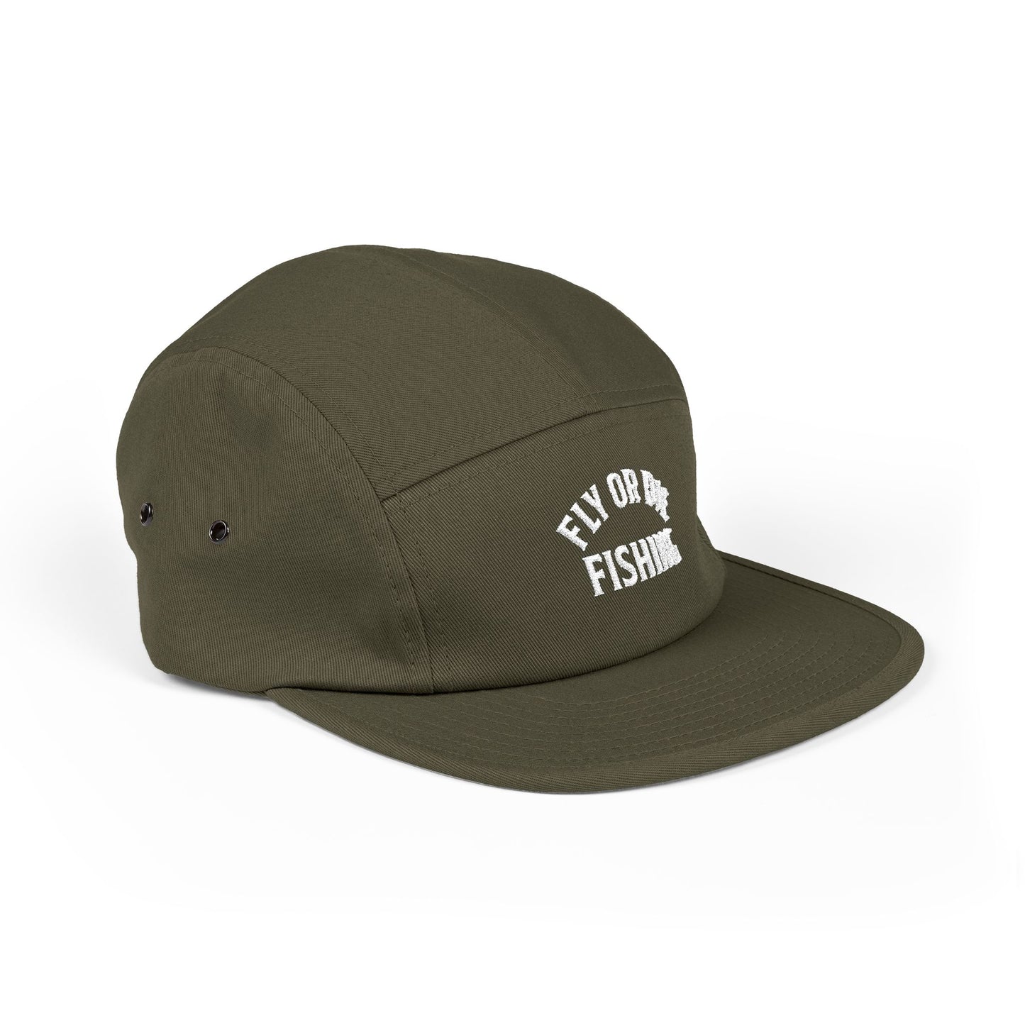 D - Fly or Die Fishing - 5 Panel Cap