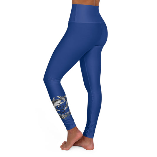 H - Fly or Die Fishing - Leggings de yoga à taille haute (AOP)