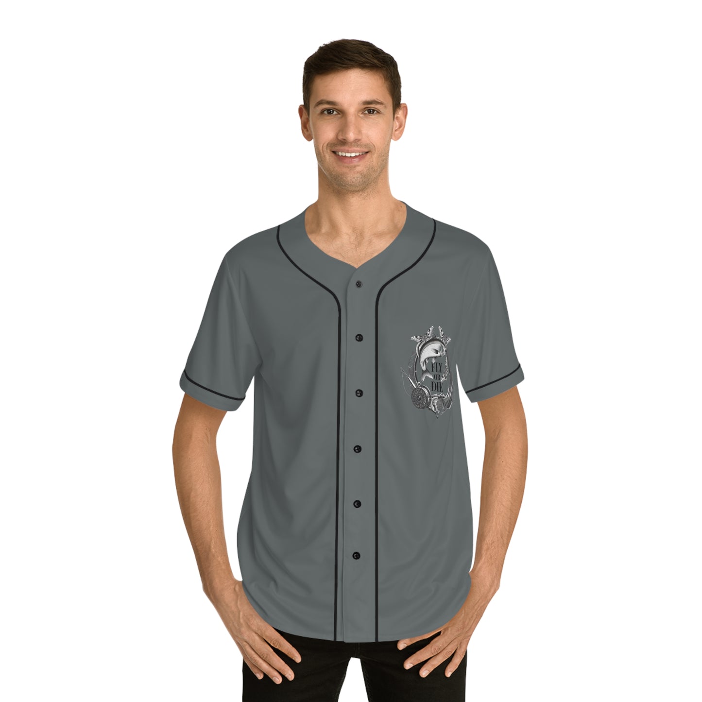 G - Fly or Die Fishing - Maillot de baseball pour hommes (AOP)