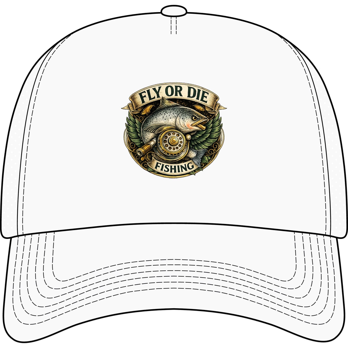 Fly or Die Fishing Foam Hat