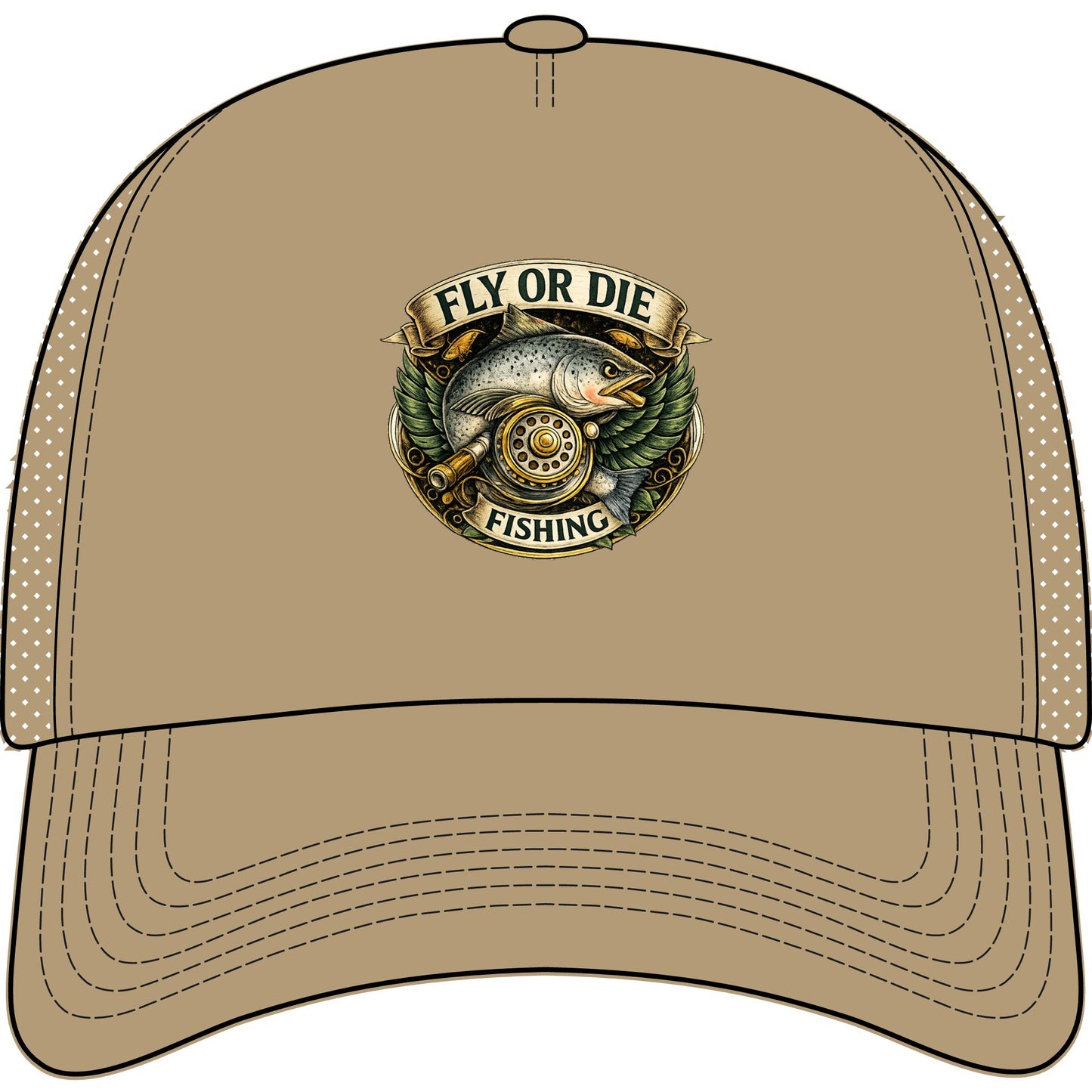 Fly or Die Fishing Foam Hat
